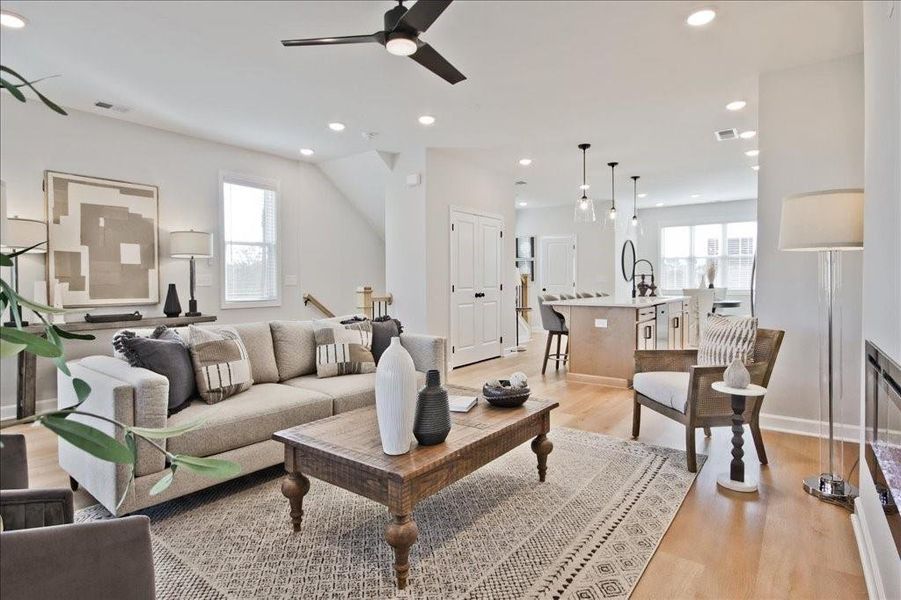 Furnished interior view inside a new home in Townes at South Main, Kennesaw (Image 10).