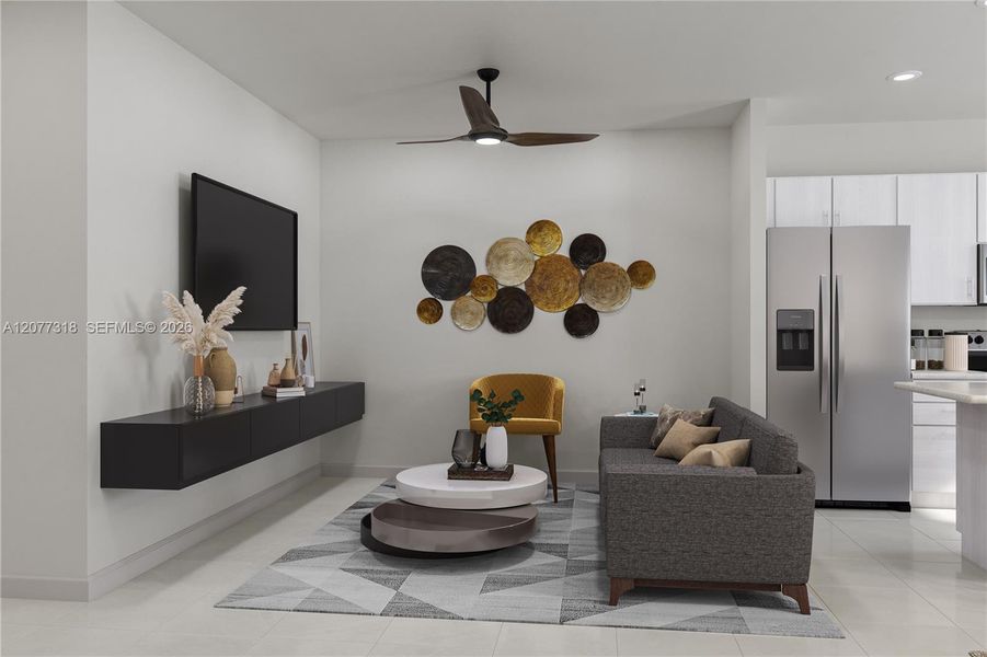 Furnished interior view inside a new home in , Florida City (Image 3).