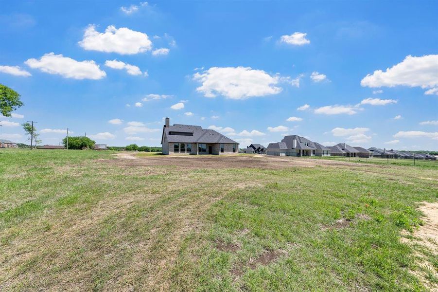 Front exterior of a new home in , Waxahachie, TX, highlighting curb appeal (Image 1).