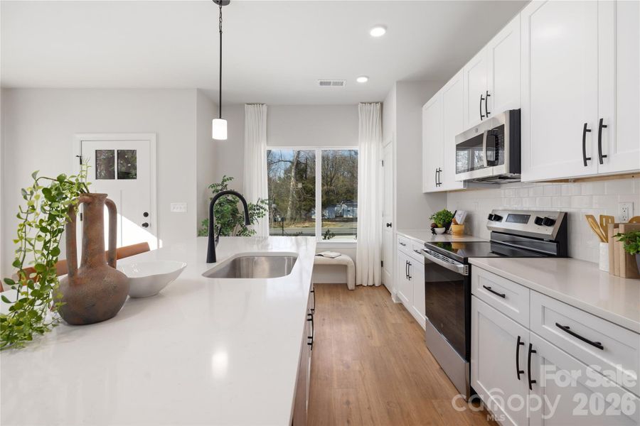 Furnished interior view inside a new home in , Charlotte (Image 10).
