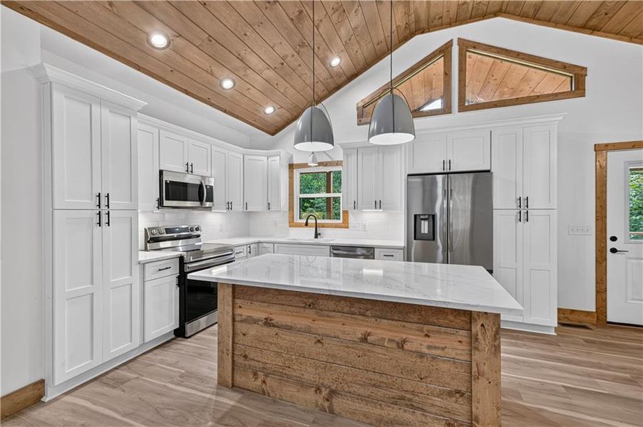 Furnished interior view inside a new home in , Ellijay (Image 14).