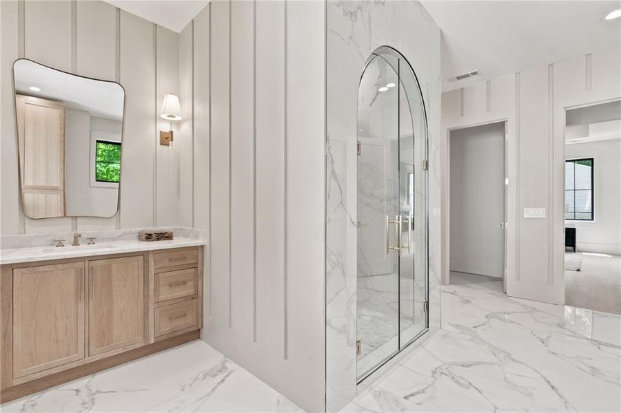 Furnished interior view inside a new home in , Atlanta (Image 18).