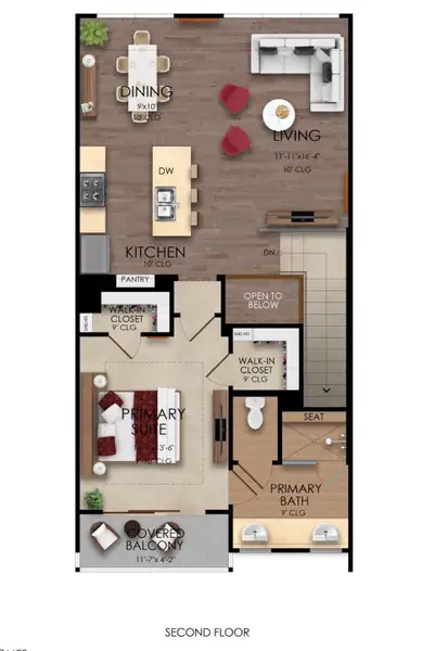 This is the floorplan of the second floor. This is the floorplan of the second floor.