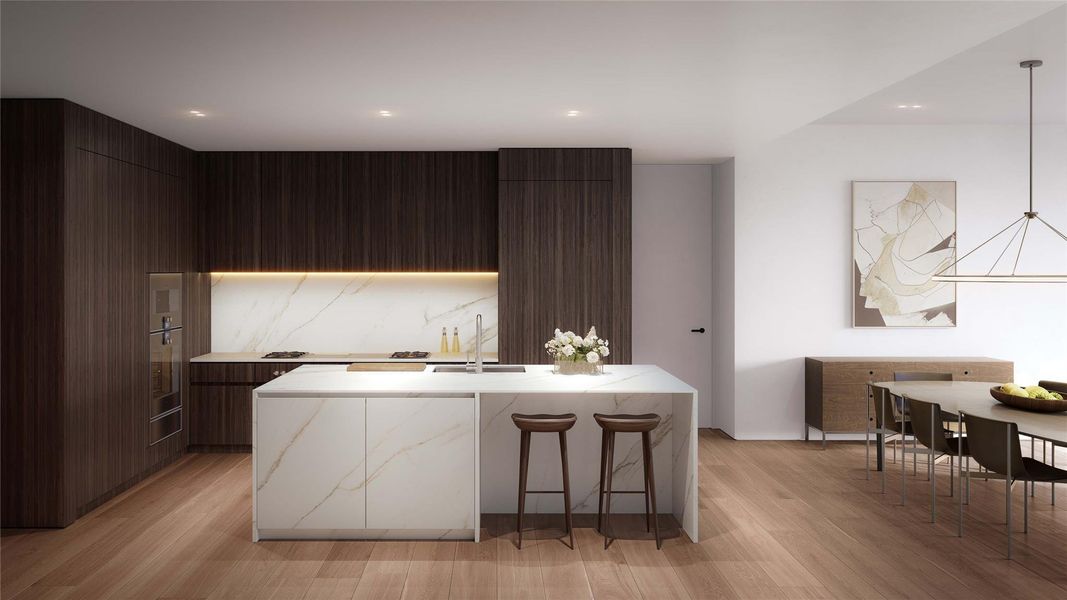 Furnished interior view inside a new home in Four Seasons Private Residences Lake Austin, Austin (Image 4).