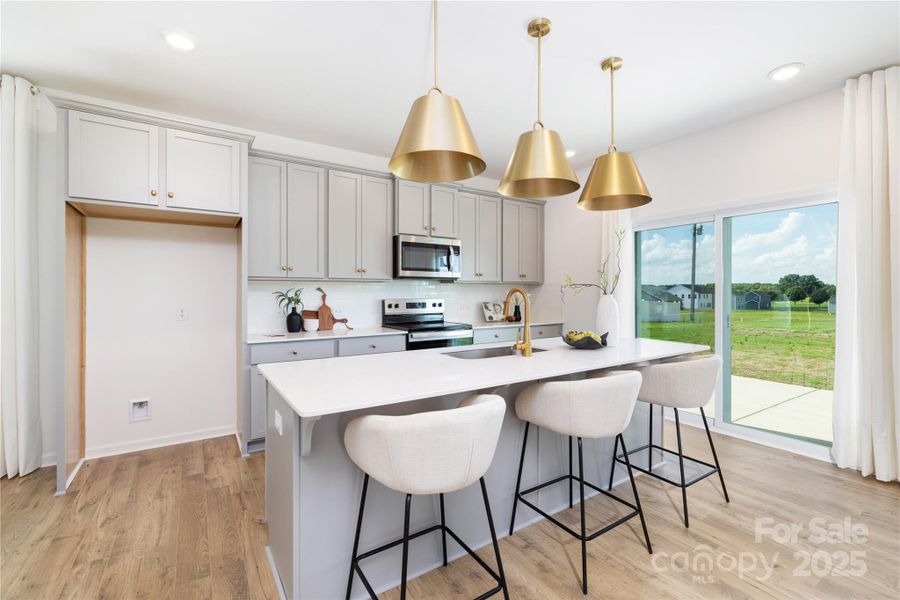 Furnished interior view inside a new home in , New London (Image 12).