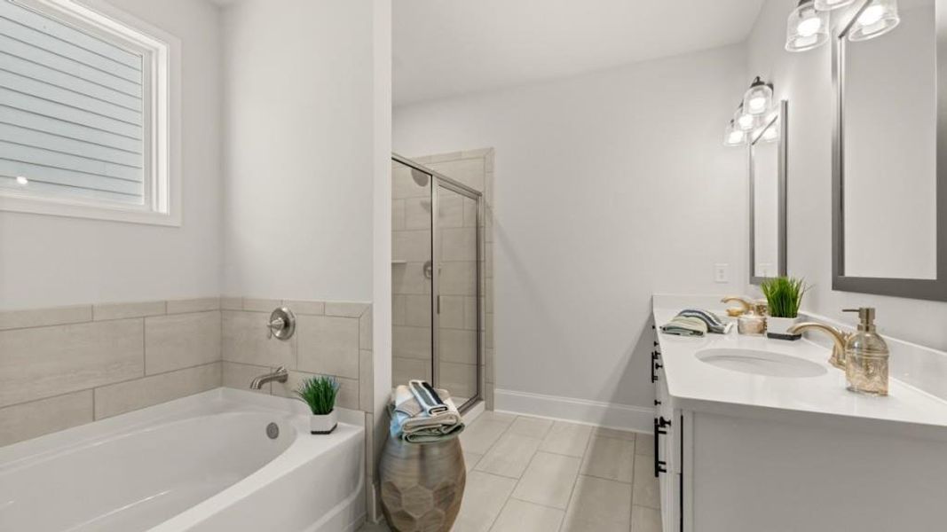 Furnished interior view inside a new home in Hamptons at Riverwood North, Dallas (Image 10).