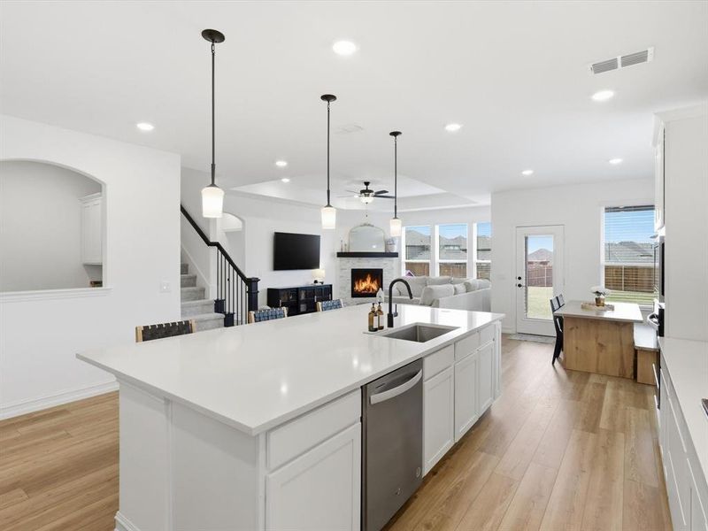 Furnished interior view inside a new home in , McKinney (Image 29).