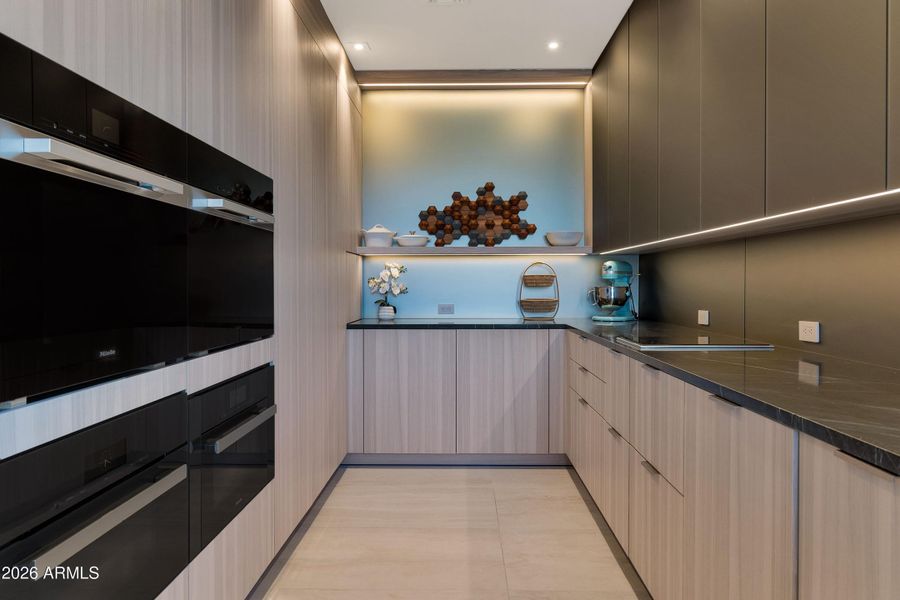 Back Kitchen with quad ovens andWolf Ind