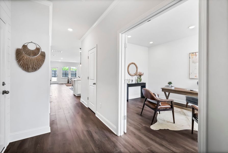 Furnished interior view inside a new home in Monroe Preserve, Chapin (Image 45).