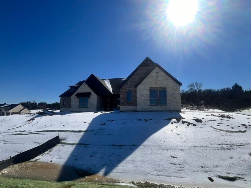 In-progress construction of a new home in Eagle Ridge Estates, Weatherford, TX (Image 14).