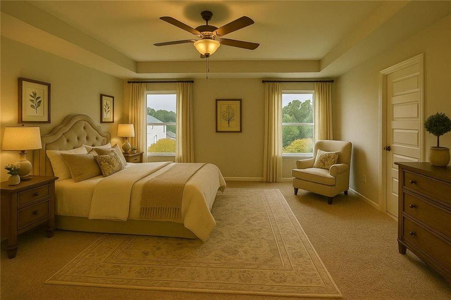 Furnished interior view inside a new home in , Commerce (Image 12).