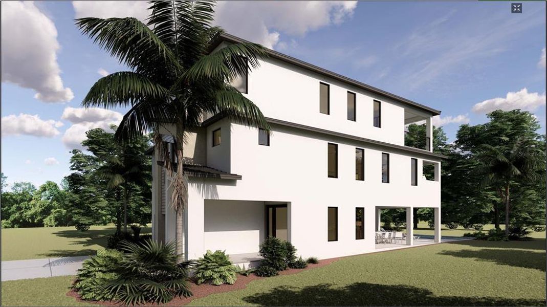Exterior details and patio area of a home in , Sarasota (Image 3).