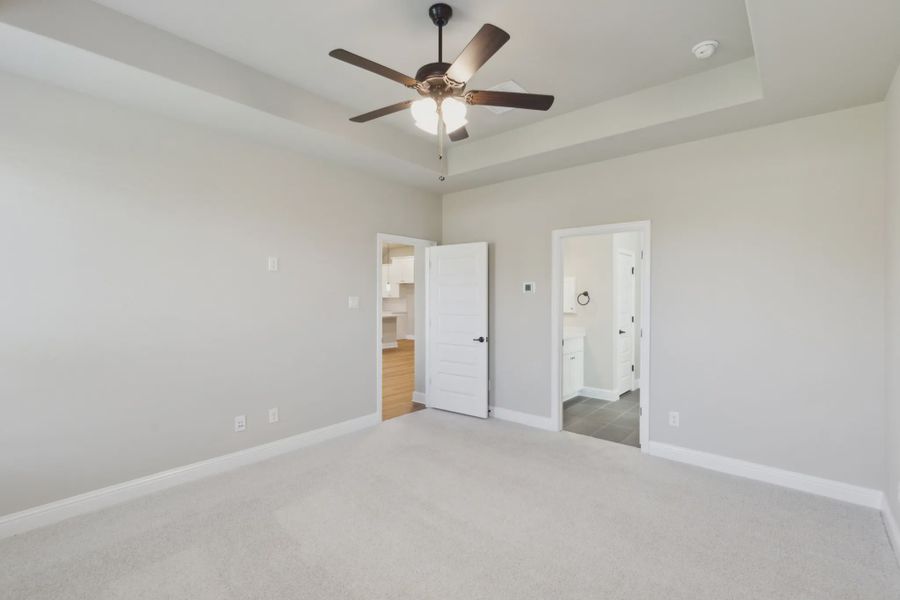 Representative unfurnished interior of a home built from the Addison by Chesmar Homes in Summer Crest, Crowley (Image 12).