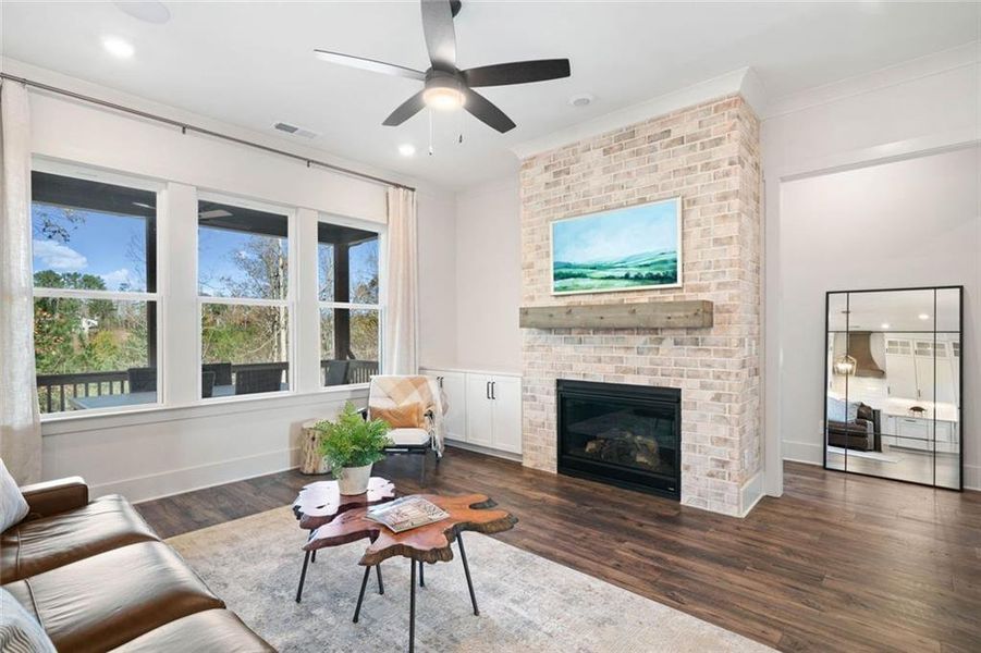 Furnished interior view inside a new home in , Ellijay (Image 10).