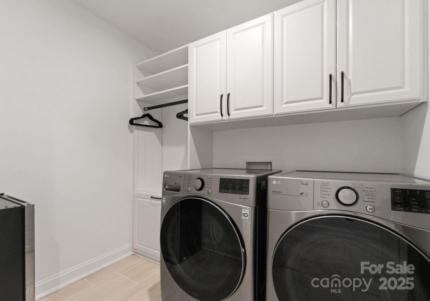 Upstairs Laundry with Custom Storage Upstairs Laundry with Custom Storage