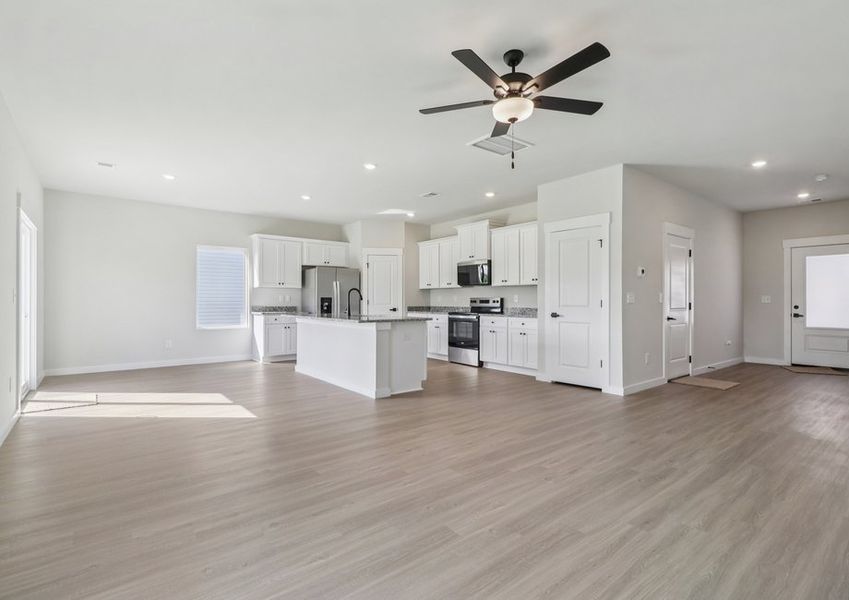 Vinyl flooring throughout. Vinyl flooring throughout.