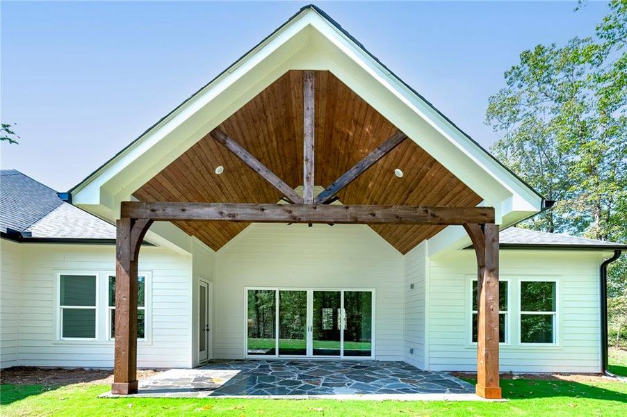 Front exterior of a new home in , Dawsonville, GA, highlighting curb appeal (Image 2).