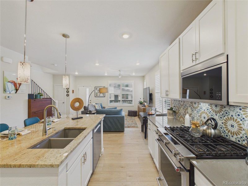 Furnished interior view inside a new home in Whisper Village, Arvada (Image 6).
