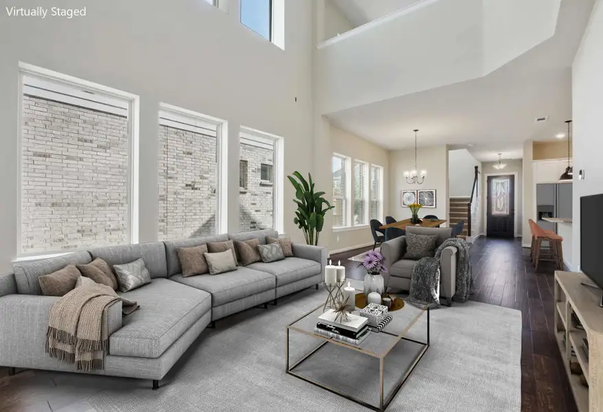 Representative furnished interior of a home built from the The Gunderson by David Weekley Homes in Two Step Farm 35', Montgomery (Image 5). Representative furnished interior of a home built from the The Gunderson by David Weekley Homes in Two Step Farm 35', Montgomery (Image 5).