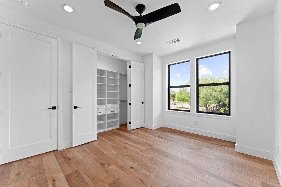 Spacious built-ins and clever storage make staying organized effortless.