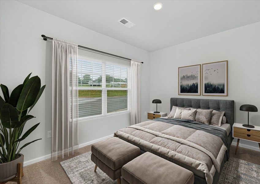 Windows in each bedroom Windows in each bedroom