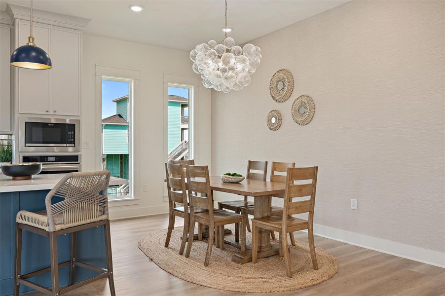 Furnished interior view inside a new home in , Crystal Beach (Image 28).