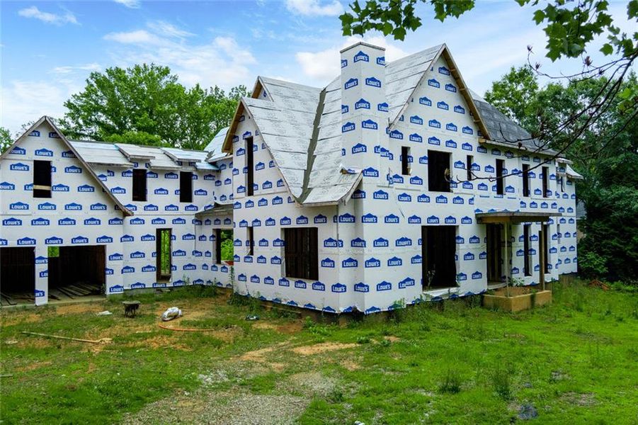 In-progress construction of a new home in , Sandy Springs, GA (Image 16).