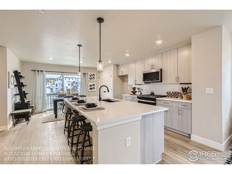 Furnished interior view inside a new home in Baseline, Broomfield (Image 5).