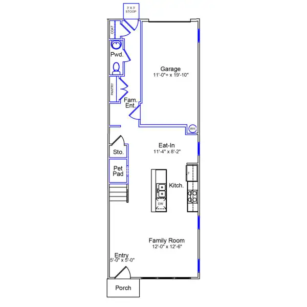 2D floor plan layout of this home in Renaissance at White Oak, Garner, NC (Image 2). 2D floor plan layout of this home in Renaissance at White Oak, Garner, NC (Image 2).