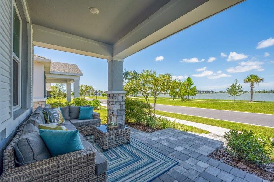 Exterior details and patio area of a home in , Sarasota (Image 3).