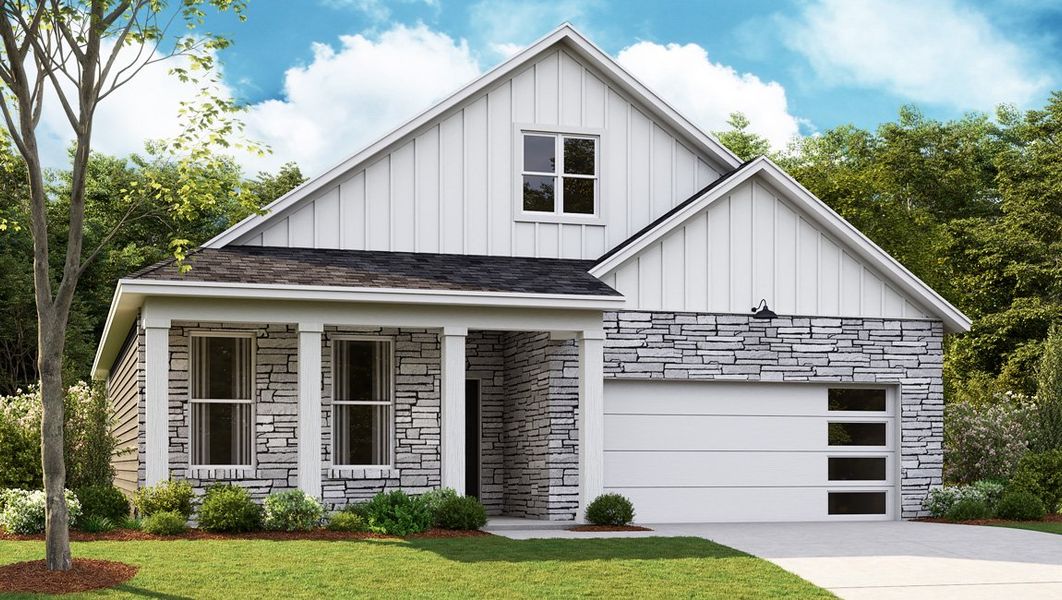 Representative exterior photo of a completed home built from the ARLINGTON by D.R. Horton in Nexus South, Gallatin, TN (Image 2).