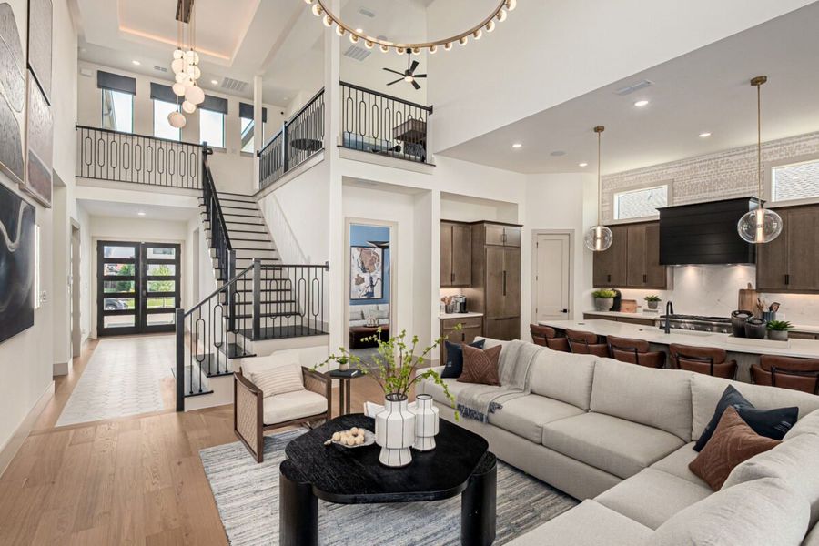 Representative furnished interior of a home built from the Hawthorne by Landon Homes in Lexington Frisco, Frisco (Image 6).