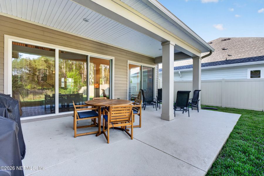 Exterior details and patio area of a home in , St. Johns (Image 37).