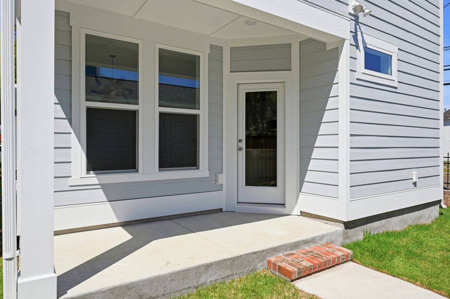 Representative exterior details of a home built from the The Remington by RobuckHomes in Downtown Wilmington Collective, Wilmington (Image 40). Representative exterior details of a home built from the The Remington by RobuckHomes in Downtown Wilmington Collective, Wilmington (Image 40).