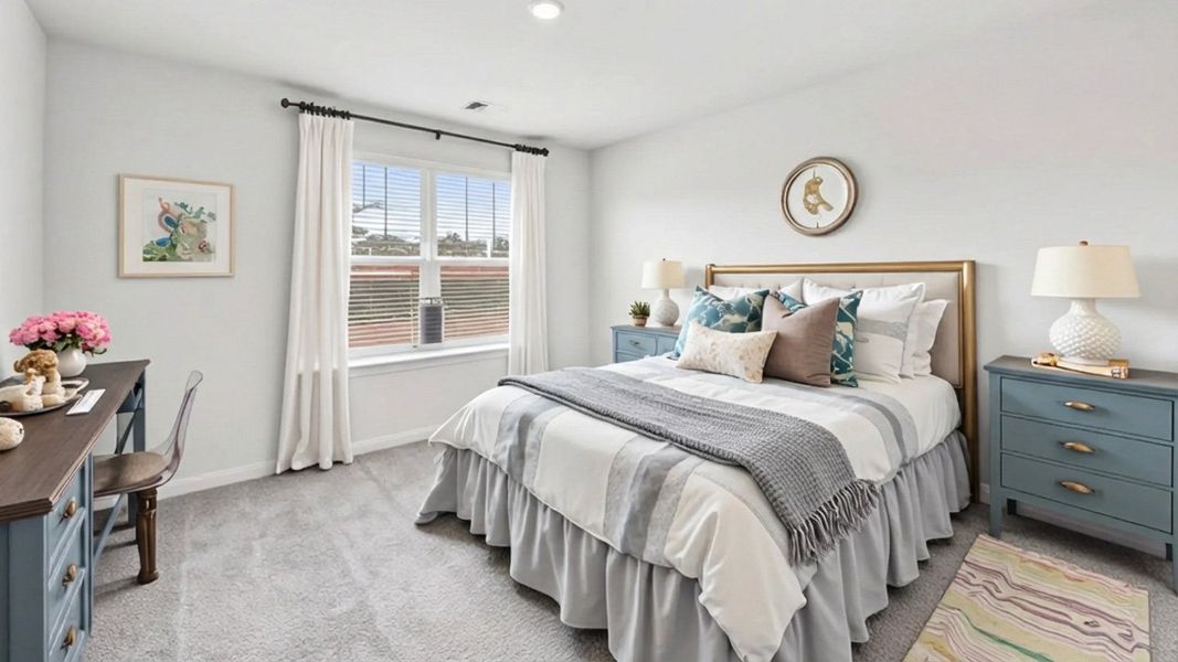 Furnished interior view inside a new home in Cardinal Creek, Charlotte (Image 22).