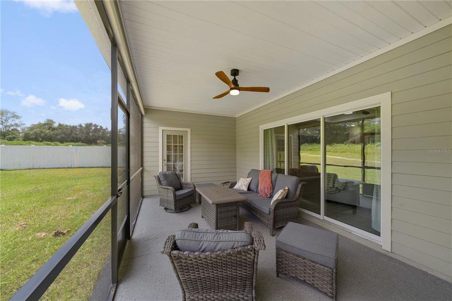 Exterior details and patio area of a home in Trailhead Landing, Alachua (Image 22).
