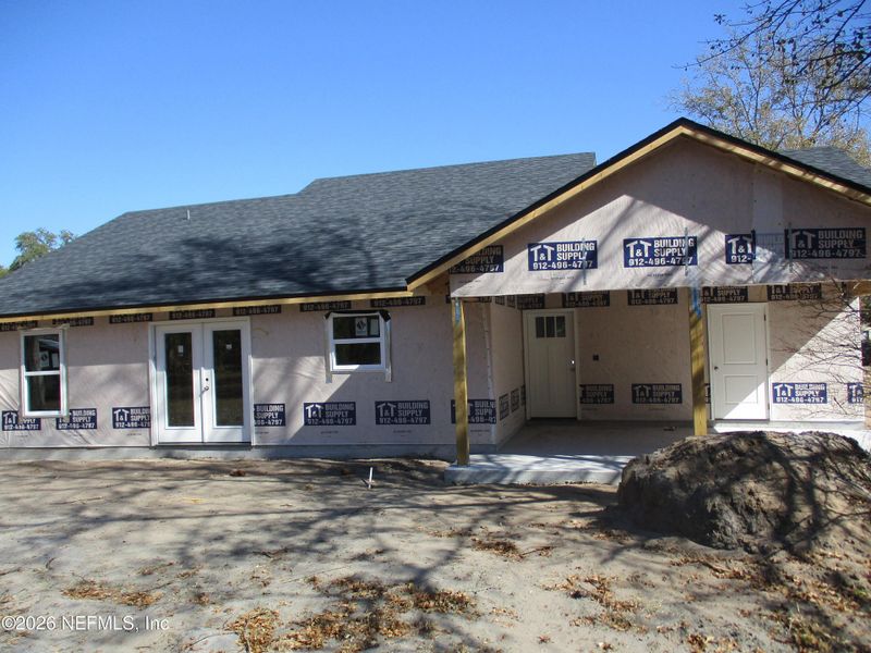 In-progress construction of a new home in , Hilliard, FL (Image 3).
