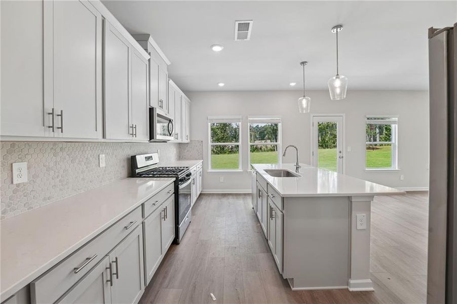 Furnished interior view inside a new home in Northwoods at Mirror Lake, Villa Rica (Image 18).