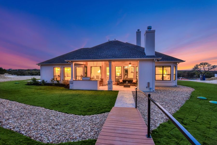 Representative exterior details of a home built from the Siena II by Giddens Homes in Clearwater Ranch, Liberty Hill (Image 3).