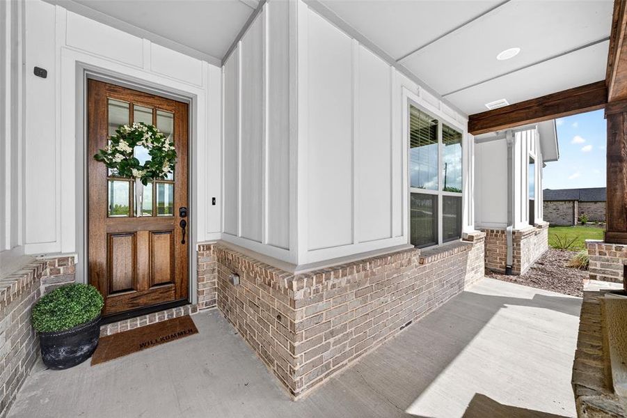 Exterior details and patio area of a home in Gatlin Ranch, Springtown (Image 27).