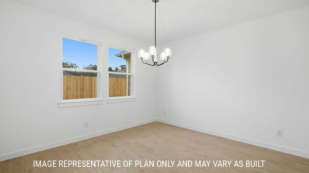 Representative unfurnished interior of a home built from the Berkshire by D.R. Horton in The Woods, Lumberton (Image 17). Representative unfurnished interior of a home built from the Berkshire by D.R. Horton in The Woods, Lumberton (Image 17).