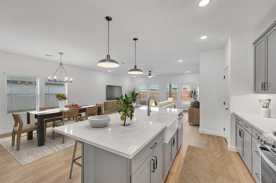 Furnished interior view inside a new home in Rolling Ridge, Van Alstyne (Image 9).