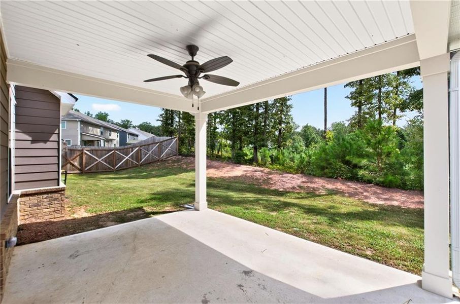 Exterior details and patio area of a home in Twin Shoals, Atlanta (Image 24). Exterior details and patio area of a home in Twin Shoals, Atlanta (Image 24).