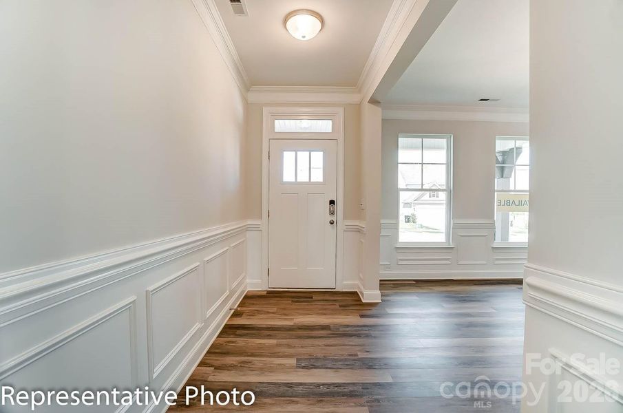 Foyer with tray ceiling Foyer with tray ceiling