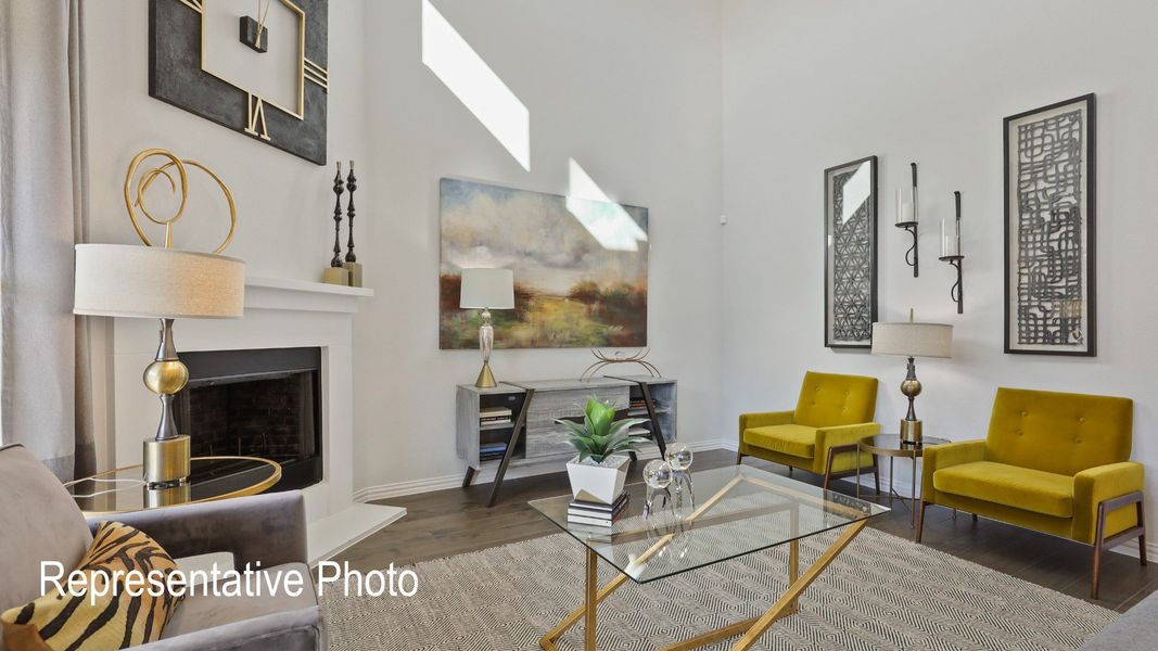 Furnished interior view inside a new home in Wildflower Ranch, Fort Worth (Image 9).