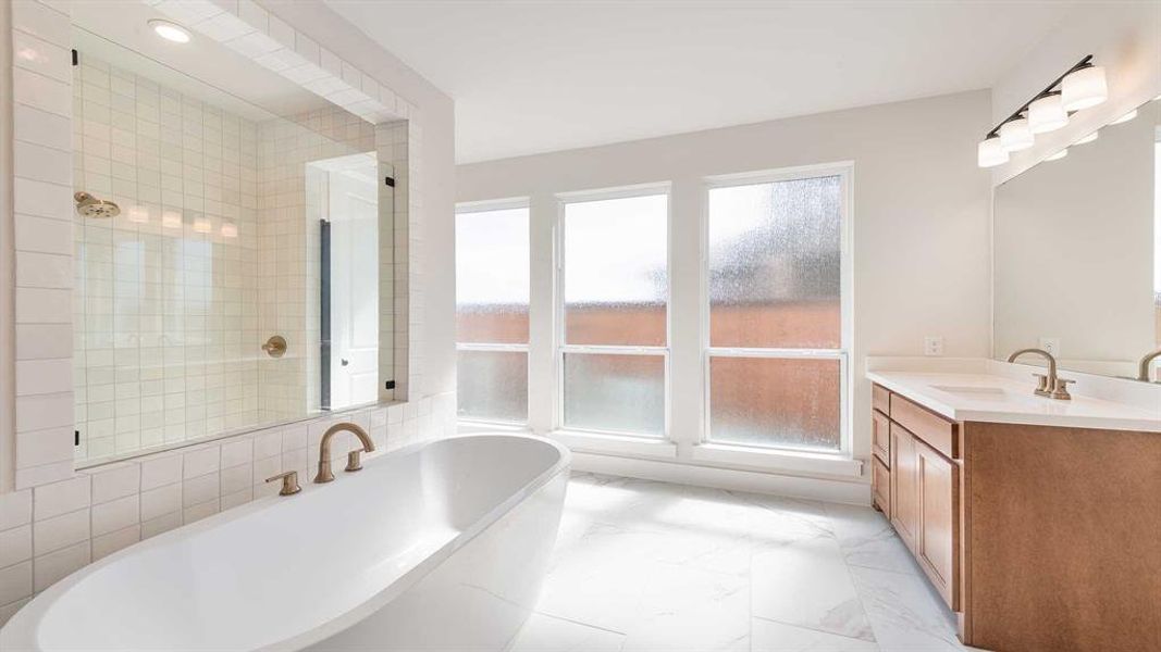 Furnished interior view inside a new home in The Parks At Wilson Creek 40', Celina (Image 7). Furnished interior view inside a new home in The Parks At Wilson Creek 40', Celina (Image 7).