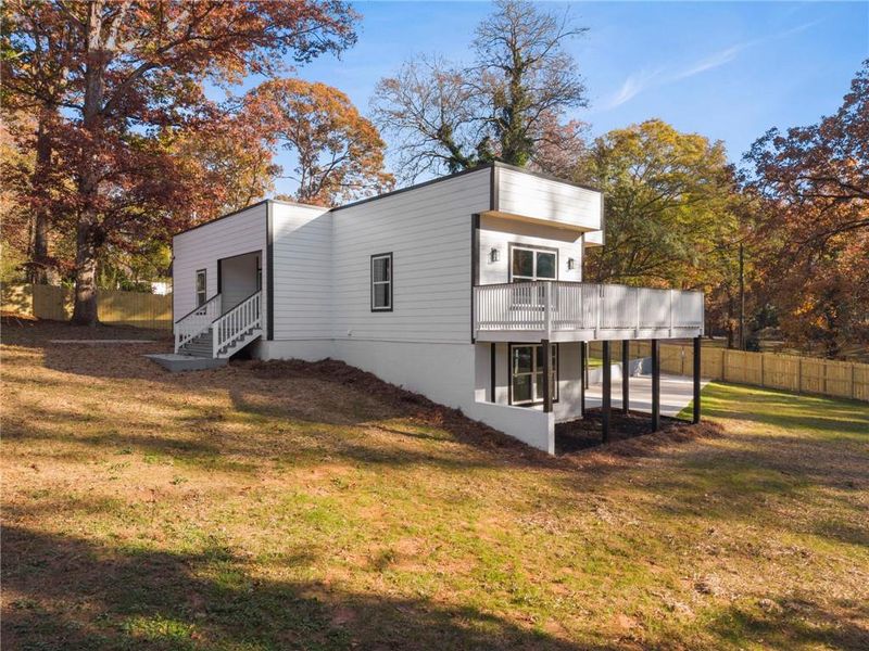 Exterior details and patio area of a home in , Atlanta (Image 22).