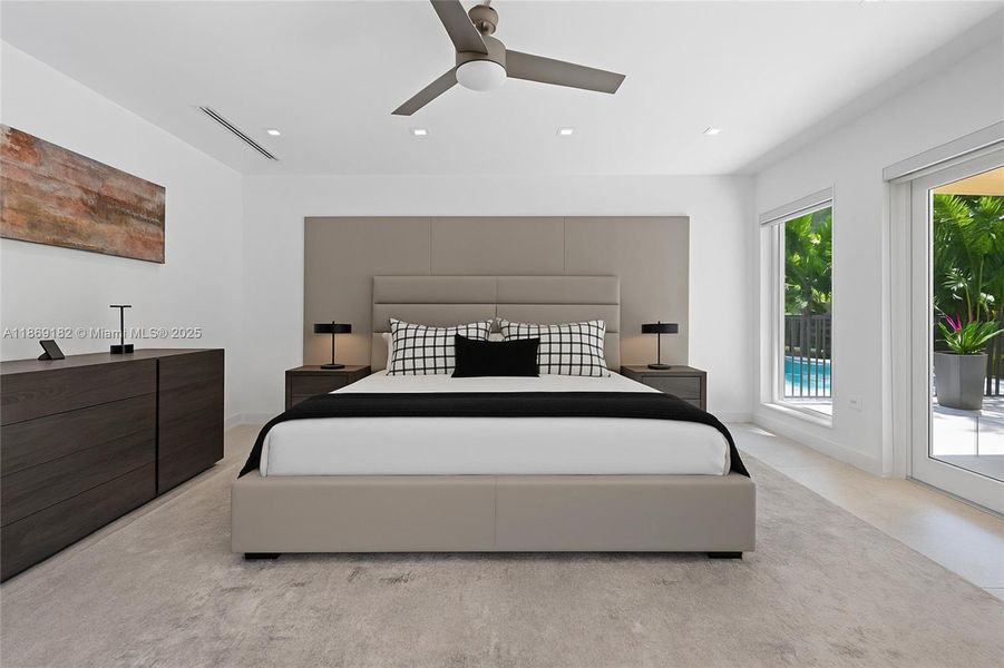 Furnished interior view inside a new home in , Coral Gables (Image 39).