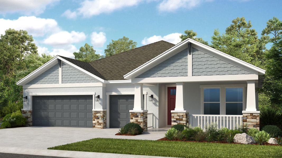 Representative exterior photo of a completed home built from the Maui by Taylor Morrison in Timber Ridge, Plant City, FL (Image 14).