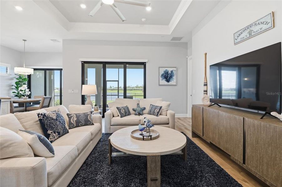 Furnished interior view inside a new home in , Lakewood Ranch (Image 40). Furnished interior view inside a new home in , Lakewood Ranch (Image 40).